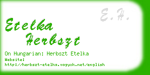 etelka herbszt business card